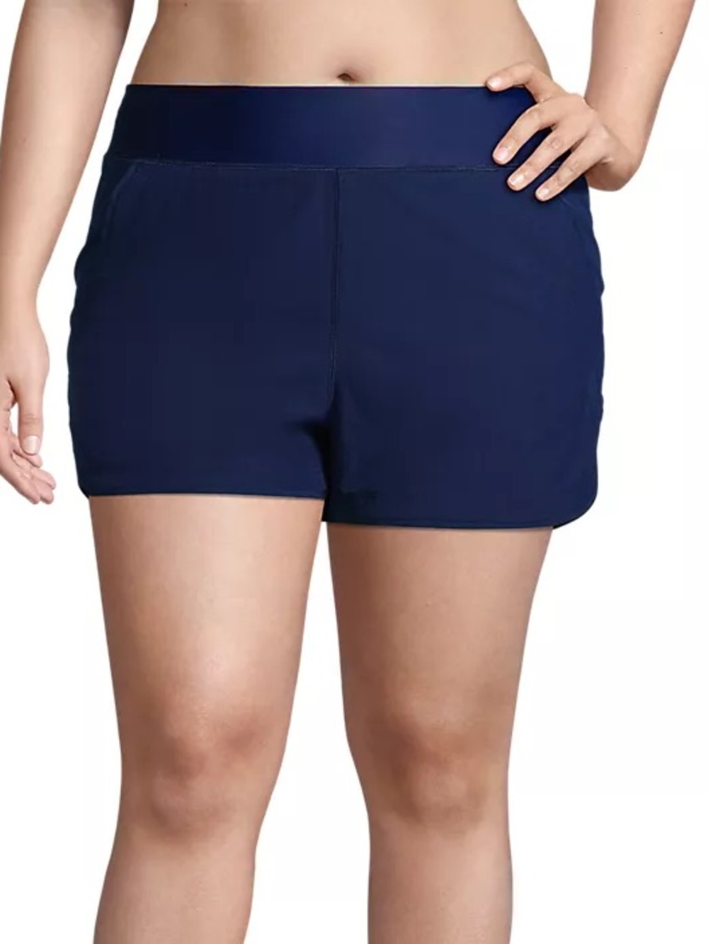 Lands' End Women Deep Sea Navy Board Shorts - Size 18W